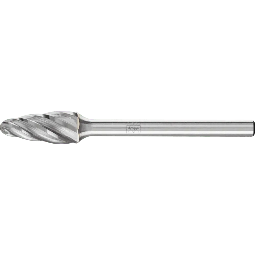 Produktfoto 1 von PFERD TOOLS Hartmetall Hochleistungsfrässtift ALU Rundbogen RBF Ø 06x13mm Schaft-Ø 3mm für Alu/NE Metalle