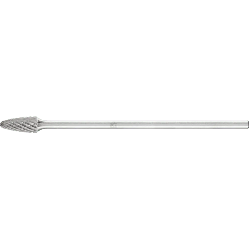 Produktfoto 1 von PFERD TOOLS Hartmetall Frässtift Rundbogen RBF Ø 06x13mm Schaft-Ø 3x75mm Z3P universal mittel kreuzverzahnt