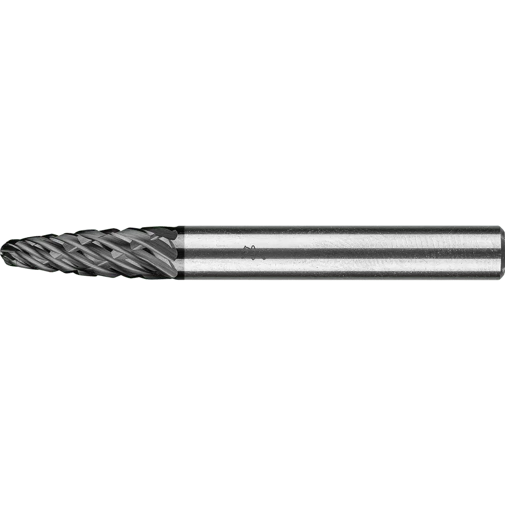 Produktfoto 1 von PFERD TOOLS Hartmetall Hochleistungsfrässtift ALLROUND Rundbogen RBF Ø 06x18mm Schaft-Ø 6mm HICOAT beschichtet für Stahl