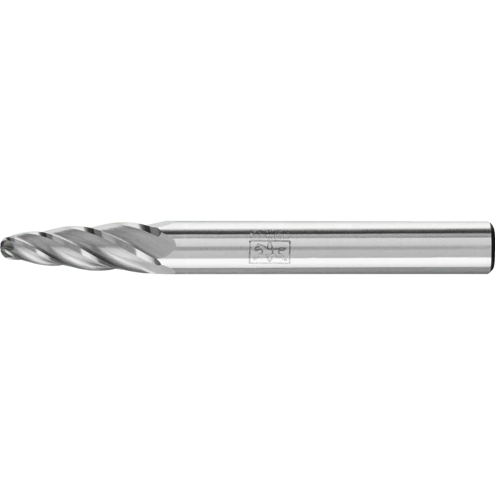 Produktfoto 1 von PFERD TOOLS Hartmetall Hochleistungsfrässtift ALU Rundbogen RBF Ø 06x18mm Schaft-Ø 6mm für Alu/NE Metalle
