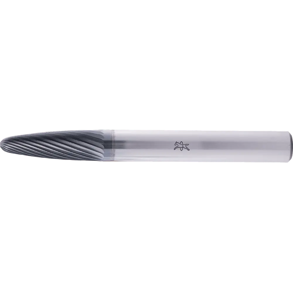 Produktfoto 1 von PFERD TOOLS Hartmetall Hochleistungsfrässtift Rundbogen RBF Ø 06x18mm Schaft-Ø 6mm Z5 HICOAT beschichtet universal fein