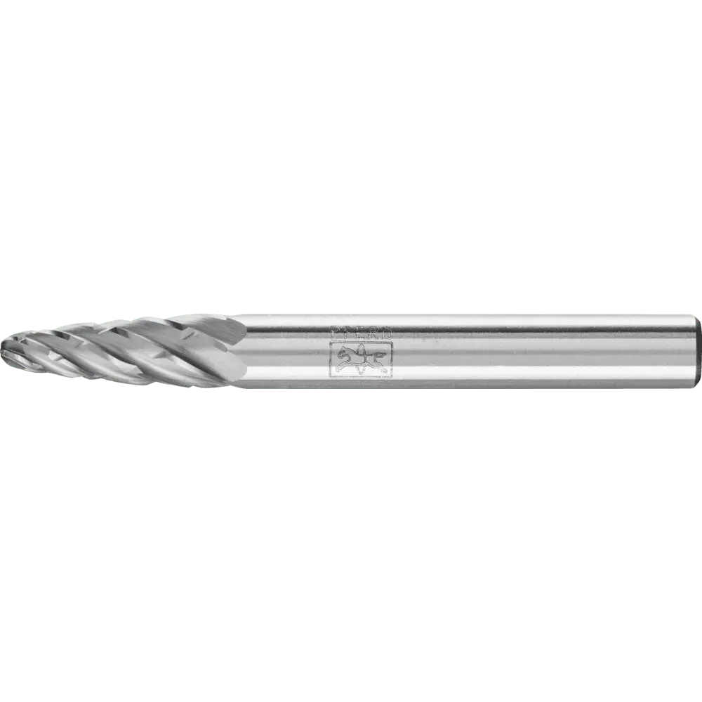 Produktfoto 1 von PFERD TOOLS Hartmetall Hochleistungsfrässtift CAST Rundbogen RBF Ø 06x18 mm Schaft-Ø 6 mm für Gußeisen