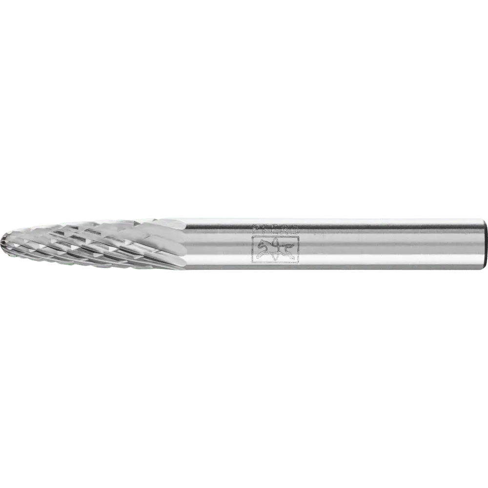 Produktfoto 1 von PFERD TOOLS Hartmetall Frässtift Rundbogen RBF Ø 06x18 mm Schaft-Ø 6 mm Z4 universal mittel fein