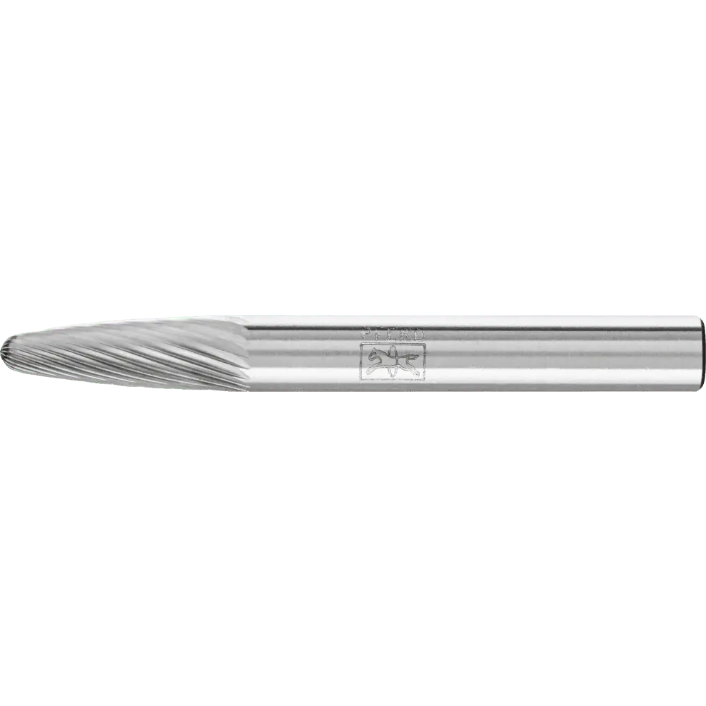 Produktfoto 1 von PFERD TOOLS Hartmetall Frässtift Rundbogen RBF Ø 06x18 mm Schaft-Ø 6 mm Z5 universal fein