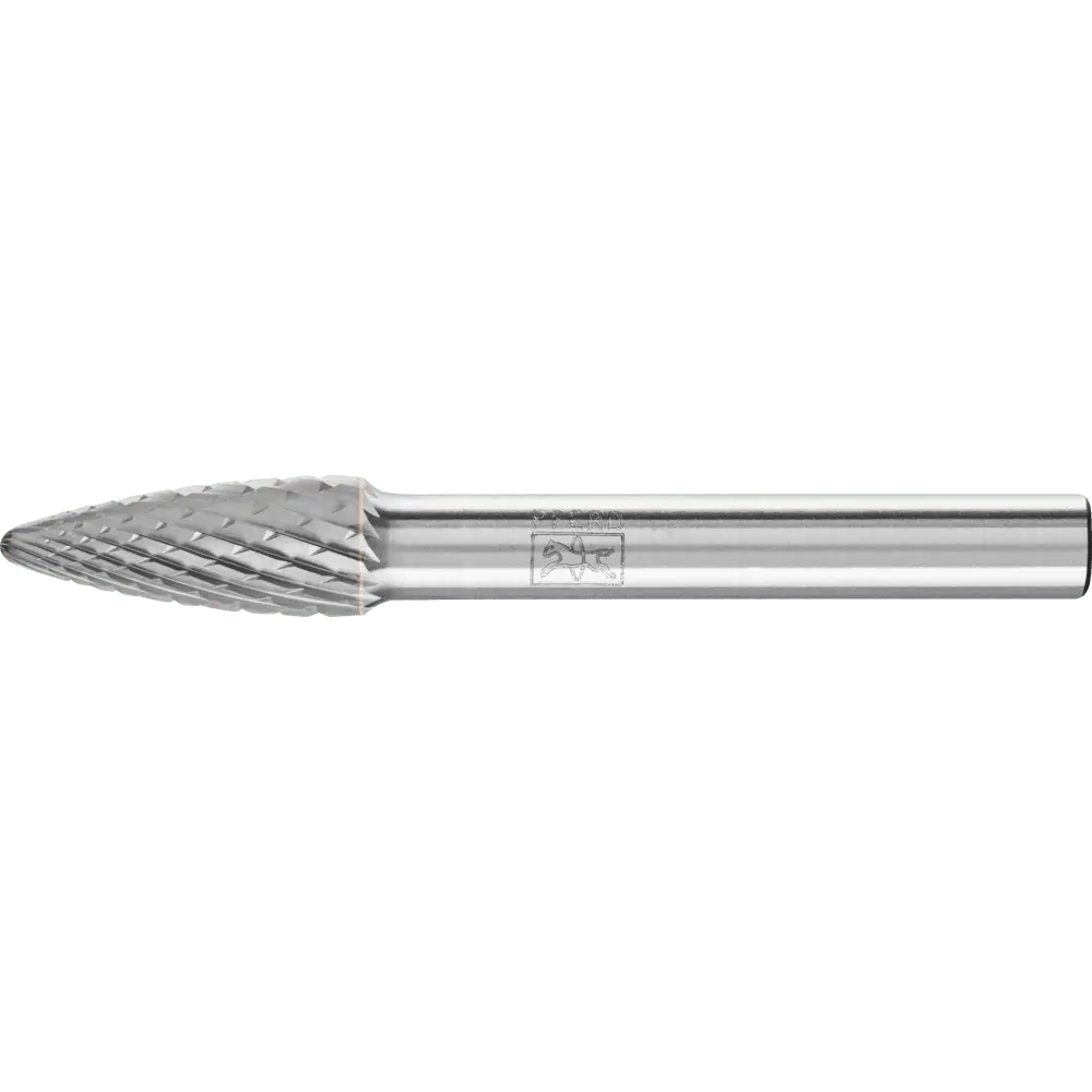 Produktfoto 1 von PFERD TOOLS Hartmetall Frässtift Rundbogen RBF Ø 08x20mm Schaft-Ø 6 mm Z4 universal mittel fein