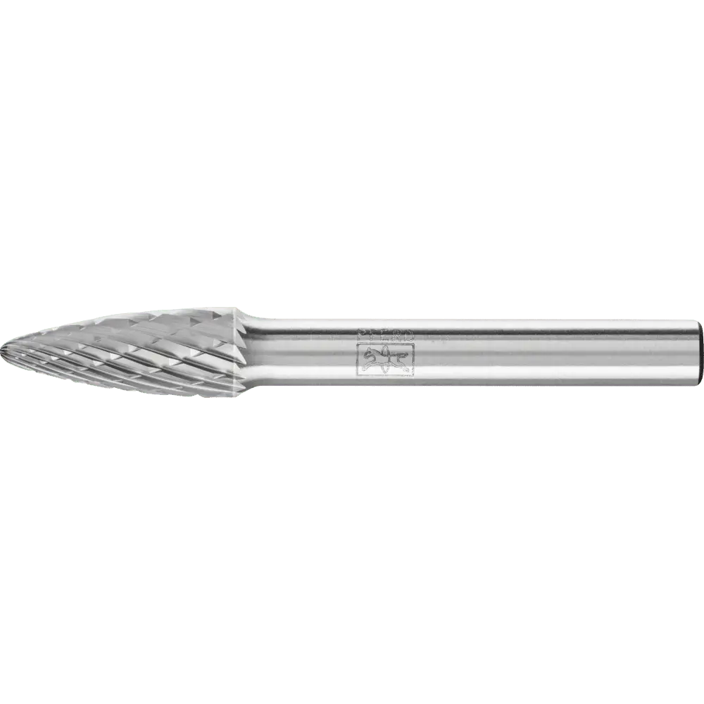 Produktfoto 1 von PFERD TOOLS Hartmetall Frässtift Rundbogen RBF Ø 08x20mm Schaft-Ø 6 mm Z3P universal mittel kreuzverzahnt