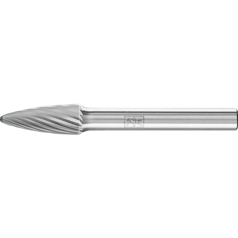 Produktfoto 1 von PFERD TOOLS Hartmetall Frässtift Rundbogen RBF Ø 08x20mm Schaft-Ø 6 mm Z3 universal mittel