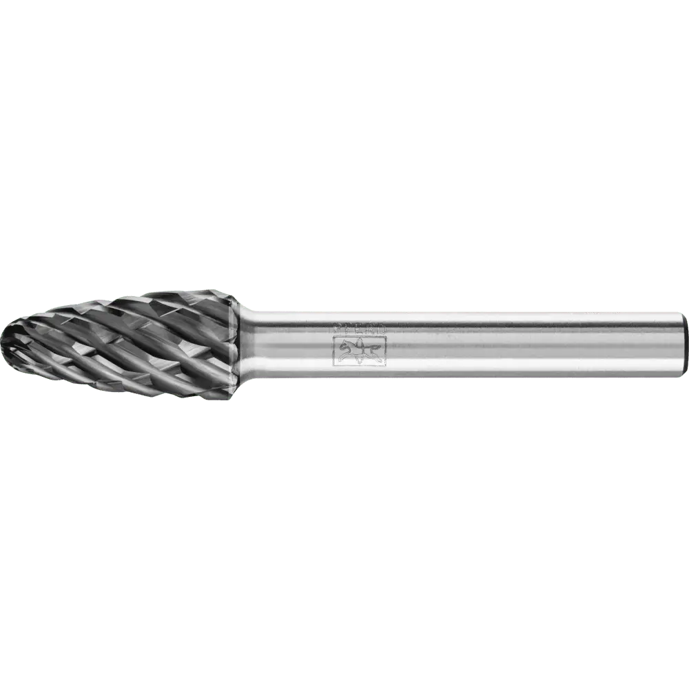 Produktfoto 1 von PFERD TOOLS Hartmetall Hochleistungsfrässtift STEEL Rundbogen RBF Ø 10x20mm Schaft-Ø 6 mm HICOAT für Stahl