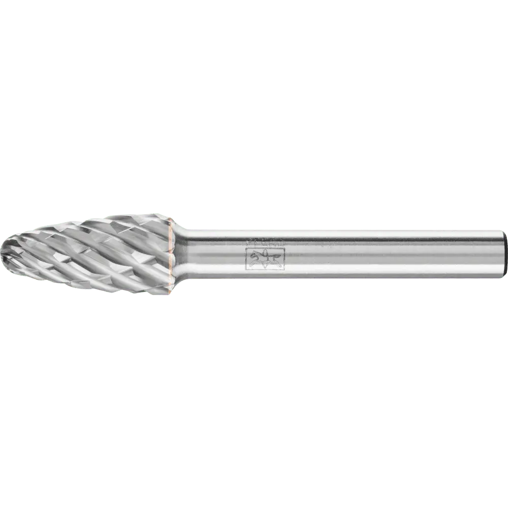 Produktfoto 1 von PFERD TOOLS Hartmetall Hochleistungsfrässtift STEEL Rundbogen RBF Ø 10x20mm Schaft-Ø 6 mm für Stahl