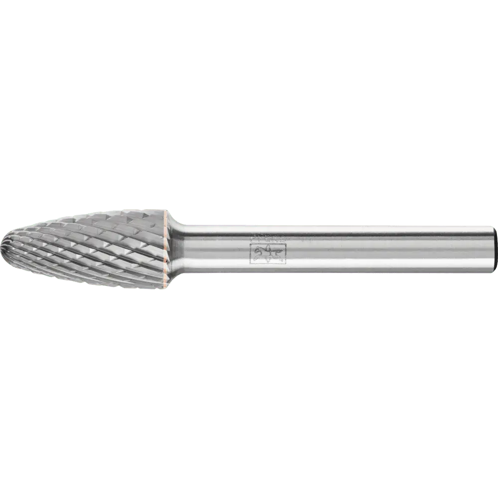 PFERD TOOLS Hartmetall Frässtift Rundbogen RBF Ø 10x20mm Schaft-Ø 6 mm Z4 universal mittel fein