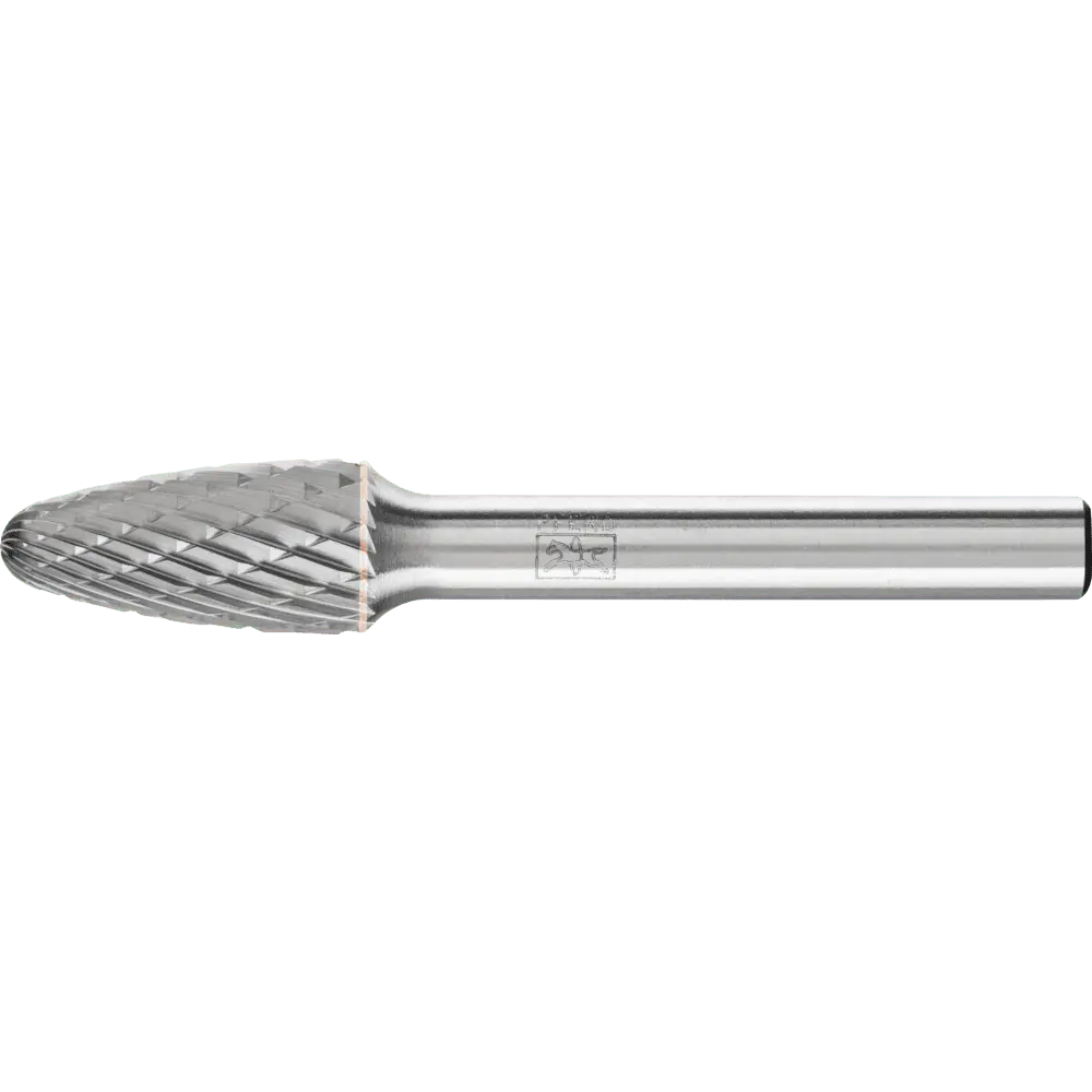 Produktfoto 1 von PFERD TOOLS Hartmetall Frässtift Rundbogen RBF Ø 10x20mm Schaft-Ø 6 mm Z3P universal mittel kreuzverzahnt