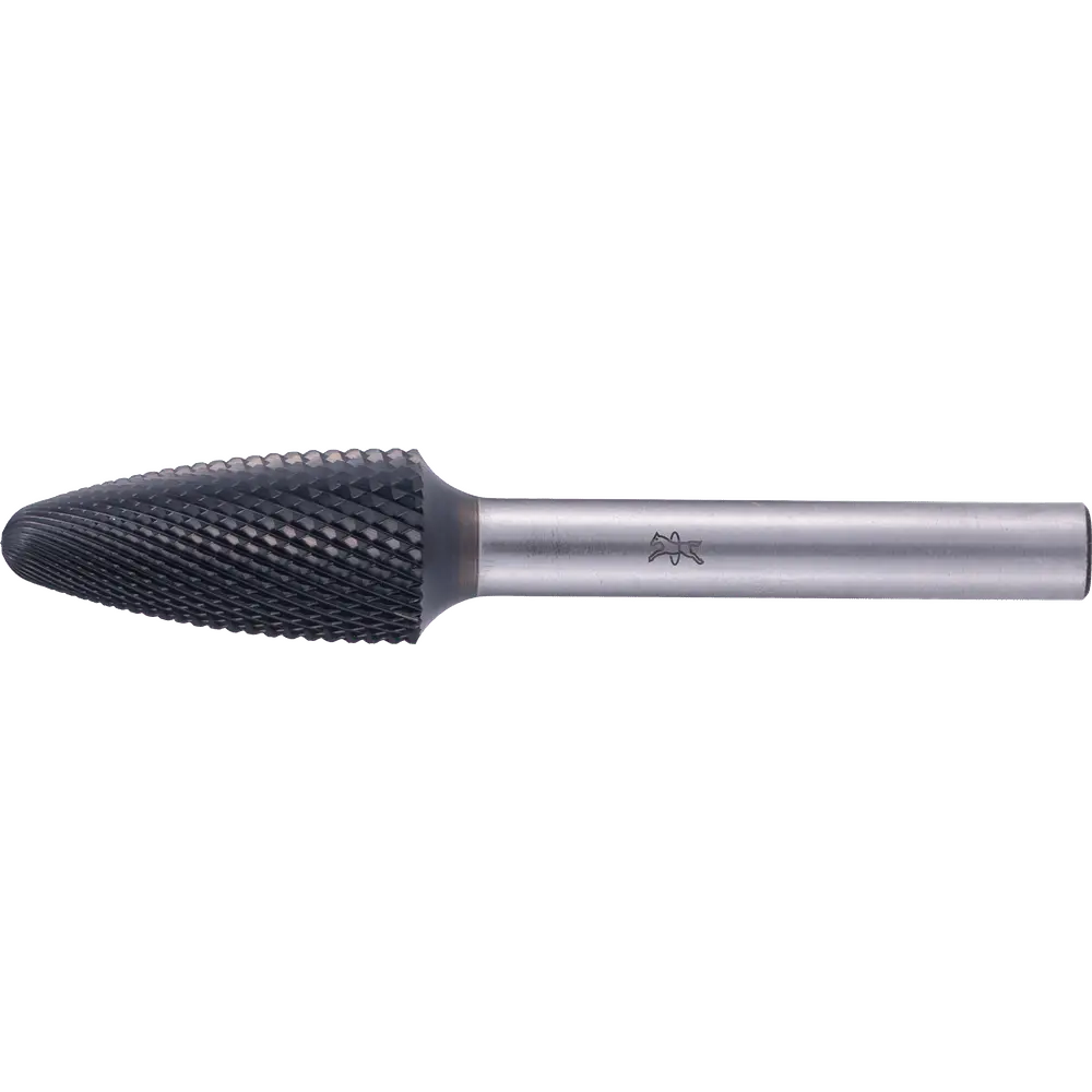 Produktfoto 1 von PFERD TOOLS Hartmetall Hochleistungsfrässtift MICRO Rundbogen RBF Ø 12x25mm Schaft-Ø 6mm HICOAT beschichtet für die Feinbearbeitung