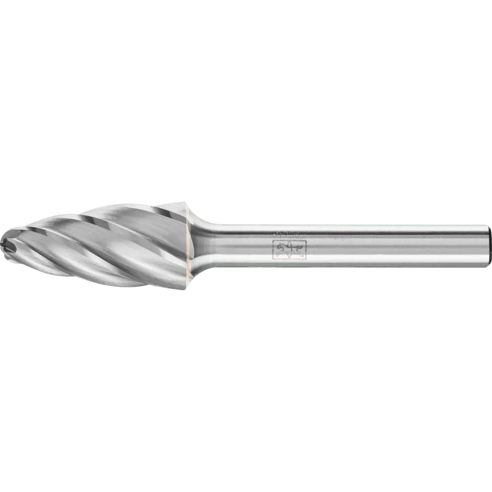 Produktfoto 1 von PFERD TOOLS Hartmetall Hochleistungsfrässtift ALU Rundbogen RBF Ø 12x25 mm Schaft-Ø 6 mm Alu/NE Metalle