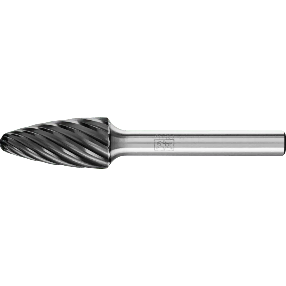 Produktfoto 1 von PFERD TOOLS Hartmetall Hochleistungsfrässtift INOX Rundbogen RBF Ø 12x25 mm Schaft-Ø 6 mm HICOAT Edelstahl