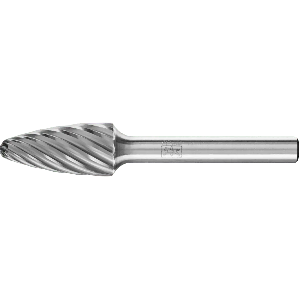 Produktfoto 1 von PFERD TOOLS Hartmetall Hochleistungsfrässtift INOX Rundbogen RBF Ø 12x25 mm Schaft-Ø 6 mm für Edelstahl