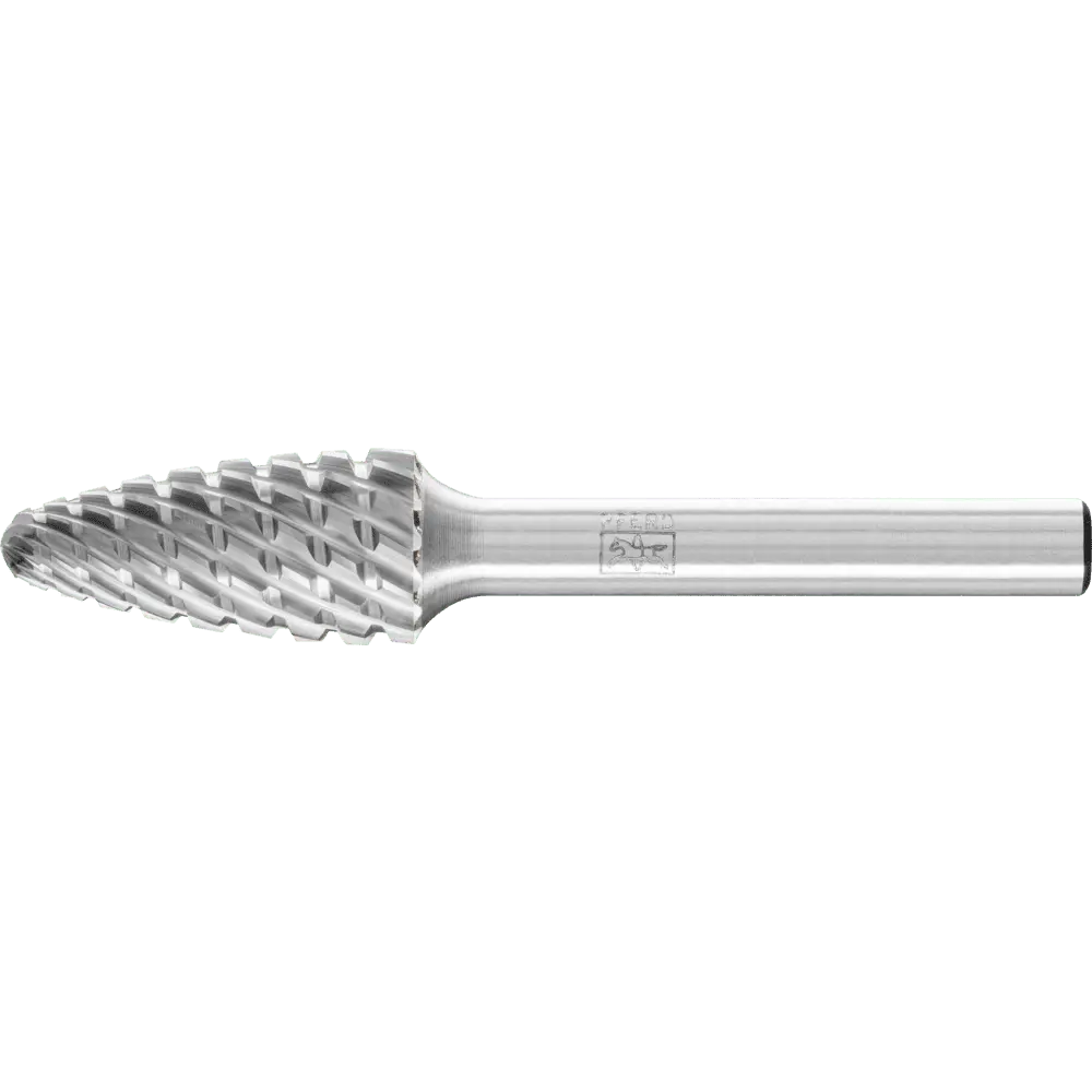Produktfoto 1 von PFERD TOOLS Hartmetall Hochleistungsfrässtift Rundbogen RBF Ø 12x25 mm Schaft-Ø 6 mm TITANIUM für Titan