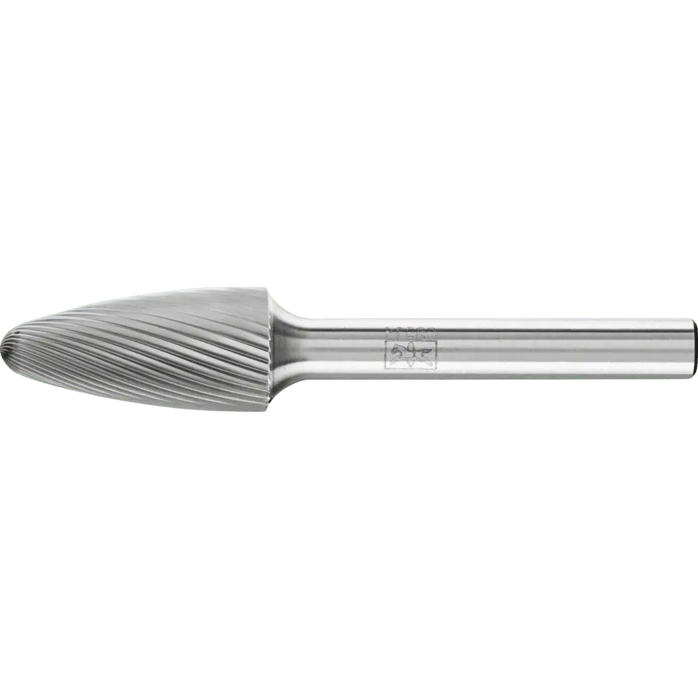 Produktfoto 1 von PFERD TOOLS Hartmetall Frässtift Rundbogen RBF Ø 12x25 mm Schaft-Ø 6 mm Z5 universal fein