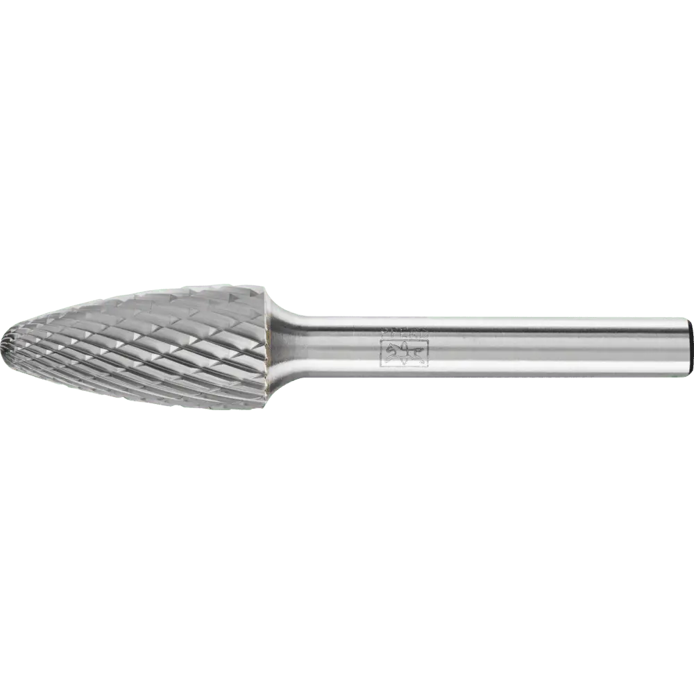 Produktfoto 1 von PFERD TOOLS Hartmetall Frässtift Rundbogen RBF Ø 12x25 mm Schaft-Ø 6 mm Z3P universal mittel kreuzverzahnt