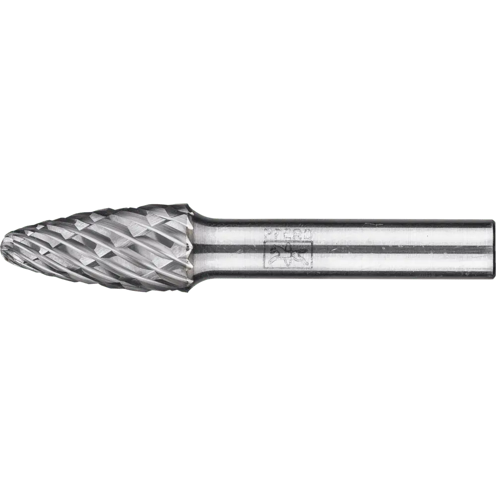 Produktfoto 1 von PFERD TOOLS Hartmetall Hochleistungsfrässtift CAST Rundbogen RBF Ø 12x25 mm Schaft-Ø 8 mm für Gußeisen