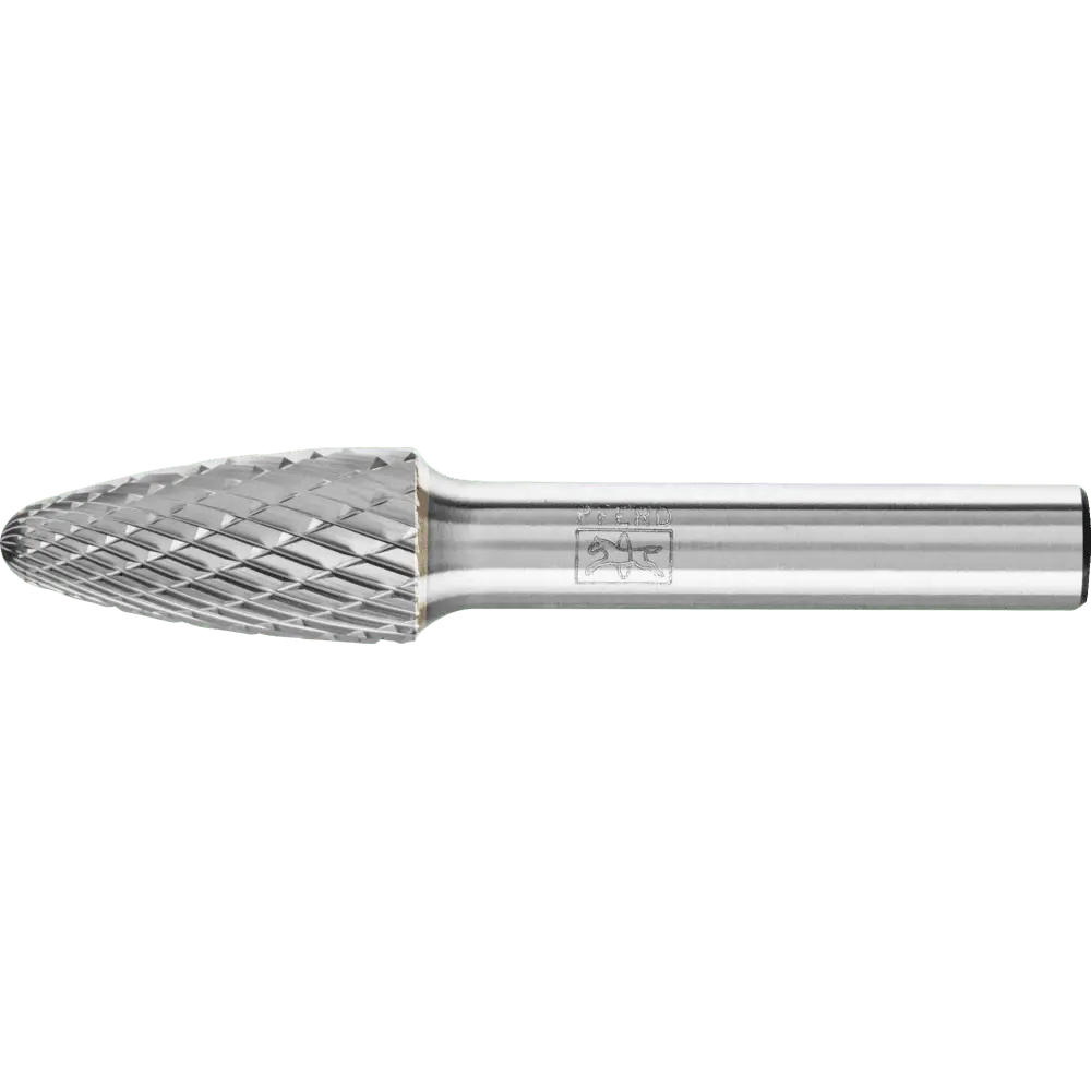PFERD TOOLS Hartmetall Hochleistungsfrässtift TOUGH Rundbogen RBF Ø 12x25 mm Schaft-Ø 8 mm schlagfest