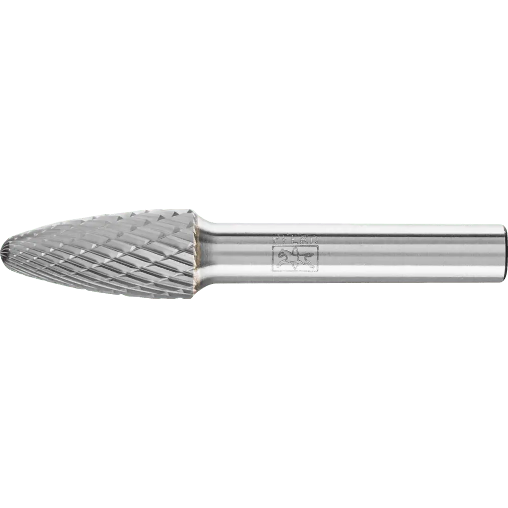 Produktfoto 1 von PFERD TOOLS Hartmetall Frässtift Rundbogen RBF Ø 12x25 mm Schaft-Ø 8 mm Z3P universal mittel kreuzverzahnt
