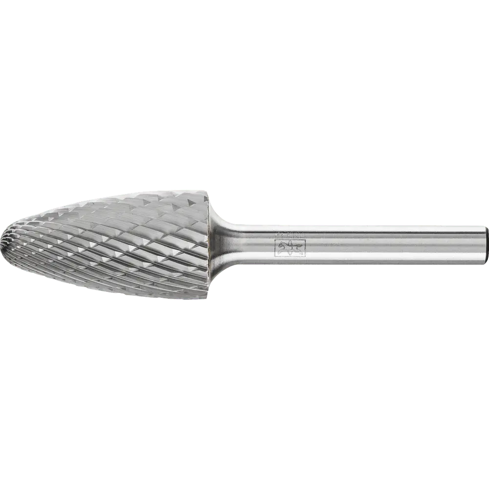 Produktfoto 1 von PFERD TOOLS Hartmetall Frässtift Rundbogen RBF Ø 16x30mm Schaft-Ø 6 mm Z3P universal mittel kreuzverzahnt