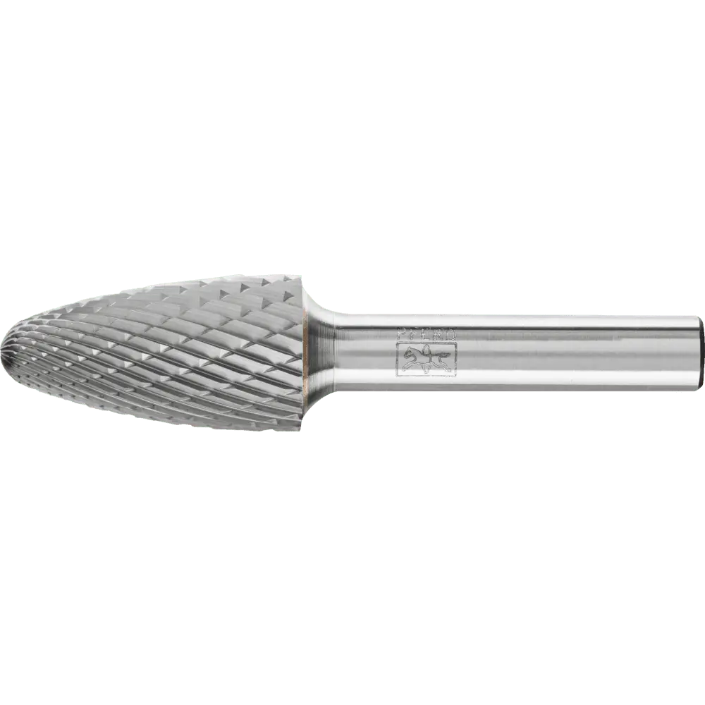 Produktfoto 1 von PFERD TOOLS Hartmetall Frässtift Rundbogen RBF Ø 16x30mm Schaft-Ø 8 mm Z3P universal mittel kreuzverzahnt