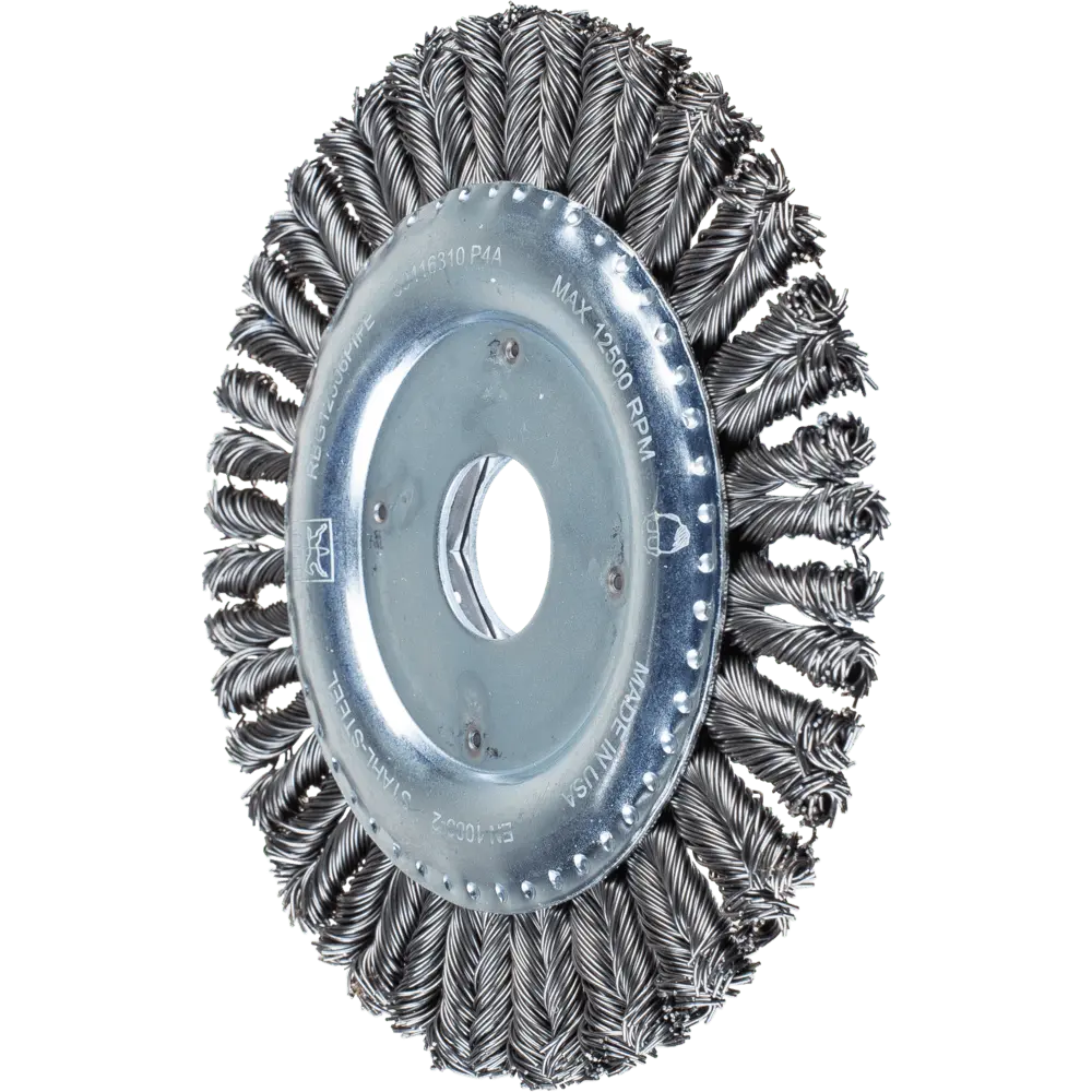 Produktfoto 1 von PFERD TOOLS COMBITWIST PIPELINE Bürste gezopft RBG Ø 125x6x22,2 mm Stahl-Draht-Ø 0,50mm Winkelschleifer, 10 Stk.
