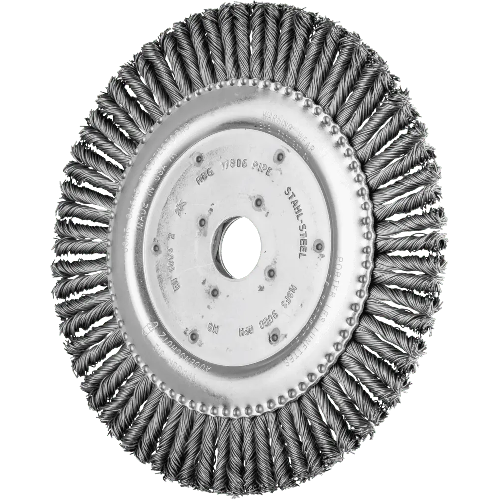 Produktfoto 1 von PFERD TOOLS COMBITWIST PIPELINE Bürste gezopft RBG Ø 178x6x22,2 mm Stahl-Draht-Ø 0,50mm Winkelschleifer, 10 Stk.
