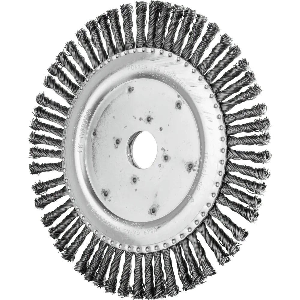 Produktfoto 1 von PFERD TOOLS PIPELINE Bürste gezopft RBG Ø 178x6x22,2 mm Stahl-Draht-Ø 0,50mm 56-Zöpfe Winkelschleifer, 10 Stk.