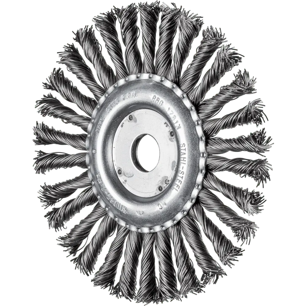 Produktfoto 1 von PFERD TOOLS COMBITWIST Rundbürste gezopft RBG Ø 178x13x22,2 mm Stahl-Draht-Ø 0,80mm Winkelschleifer