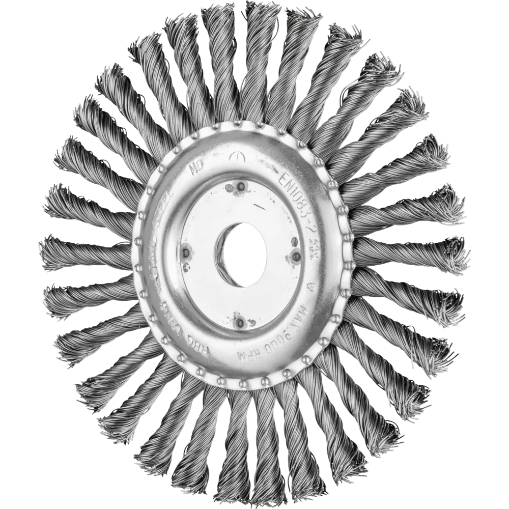 Produktfoto 1 von PFERD TOOLS Rundbürste gezopft RBG Ø 178x13x22,2 mm Stahl-Draht-Ø 0,50mm Winkelschleifer