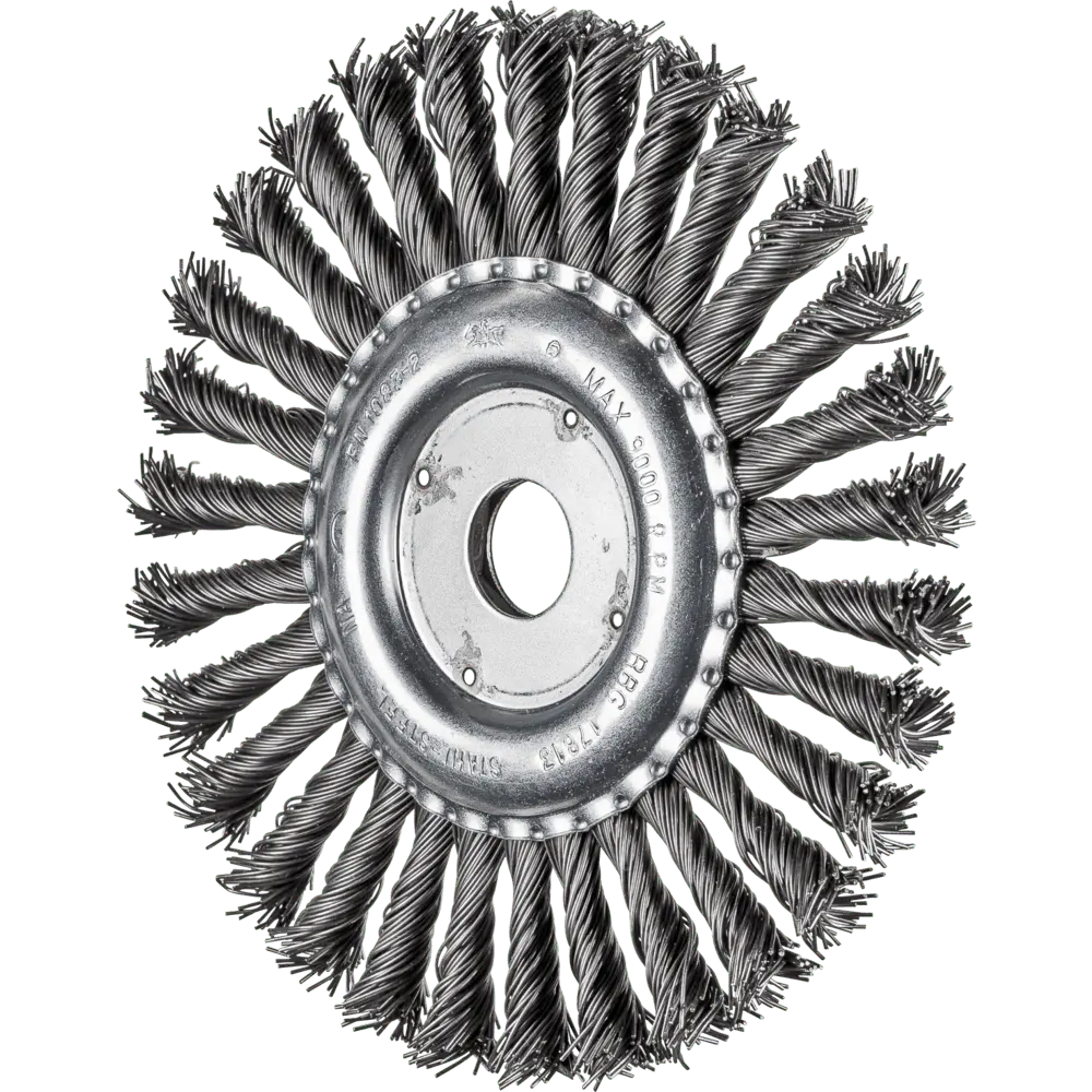 Produktfoto 1 von PFERD TOOLS Rundbürste gezopft RBG Ø 178x13x22,2 mm Stahl-Draht-Ø 0,80mm Winkelschleifer
