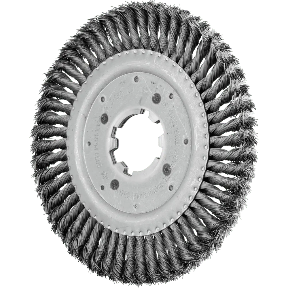 Produktfoto 1 von PFERD TOOLS Rundbürste gezopft RBG Ø 250x16x50,8 mm Bohrung Stahl-Draht-Ø 0,50mm stationär