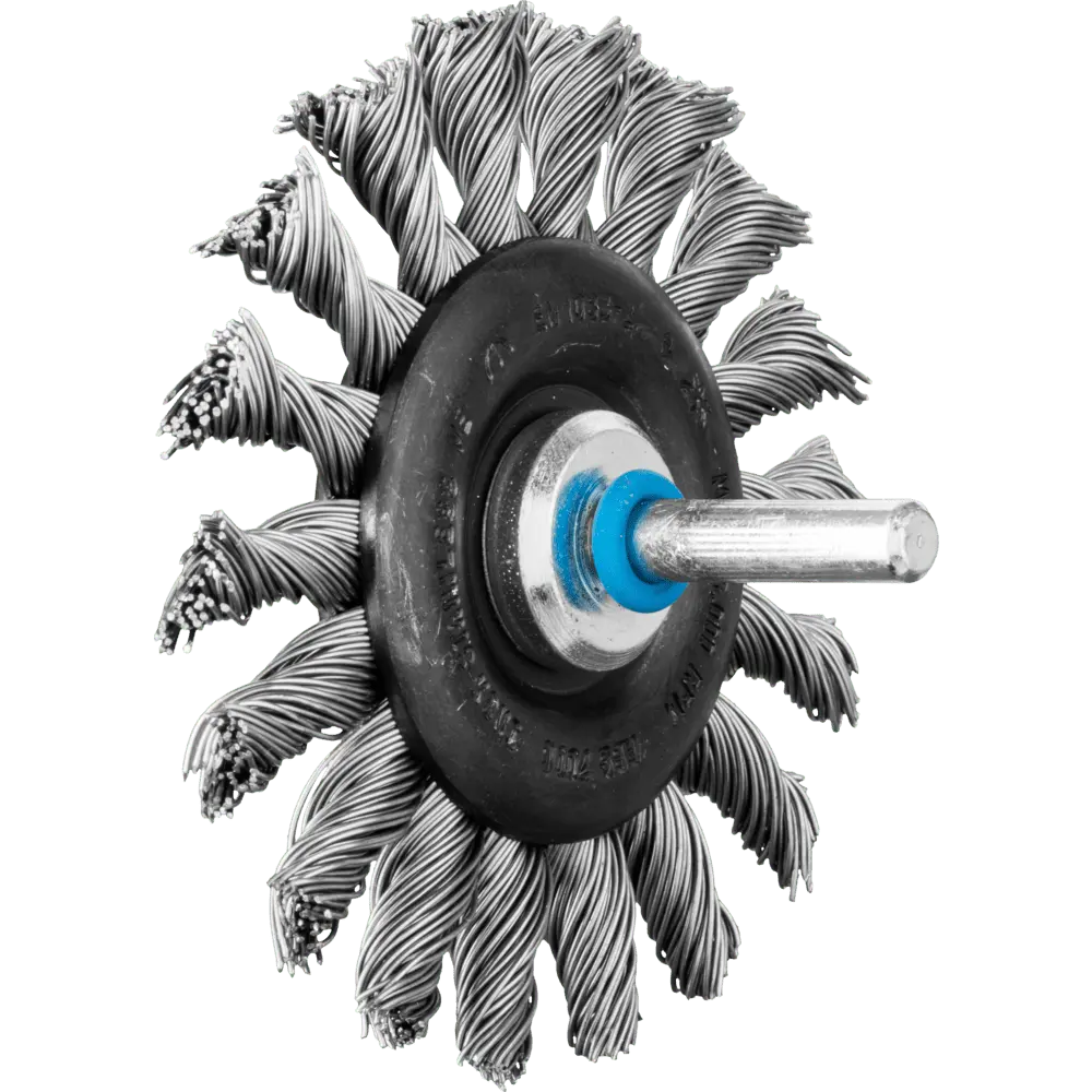 Produktfoto 1 von PFERD TOOLS Rundbürste gezopft RBG Ø76x6 mm Schaft-Ø6 mm Edelstahl-Draht-Ø0,50, 10 Stk.