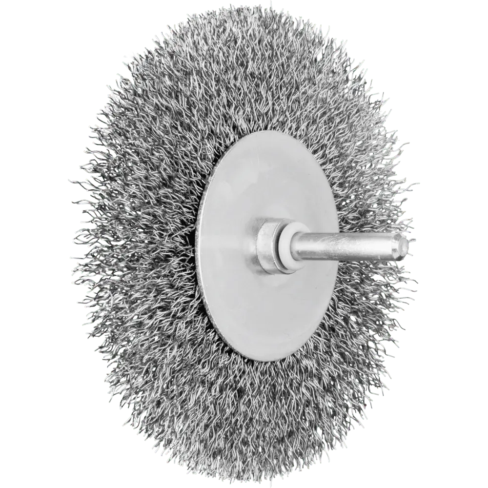 Produktfoto 1 von PFERD TOOLS POS Rundbürste ungezopft RBU Ø100x10mm Schaft-Ø6 mm Stahl-Draht-Ø0,30
