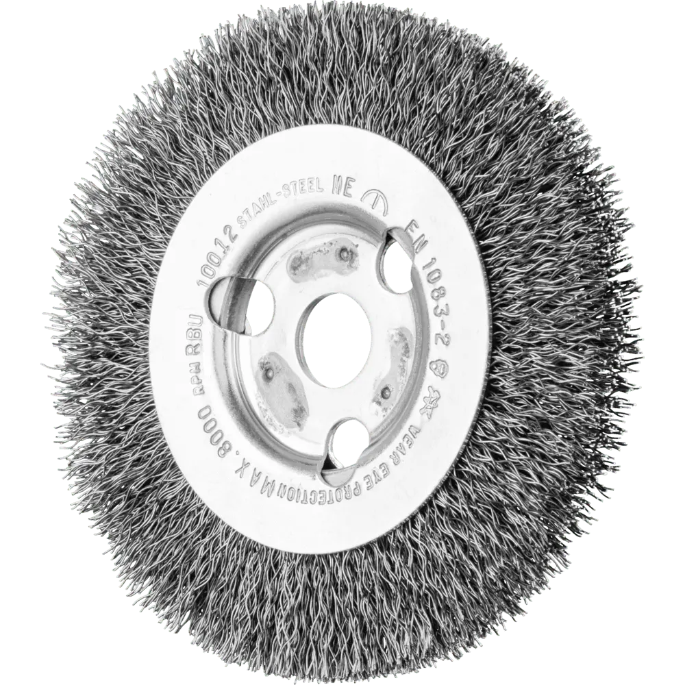 PFERD TOOLS Rundbürste schmal ungezopft RBU Ø100x12x14 mm Bohrung Stahl-Draht-Ø0,30, 2 Stk.