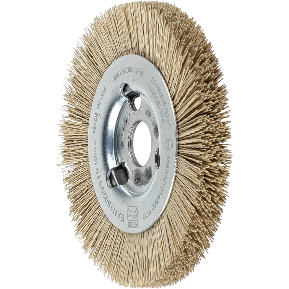 Produktfoto 1 von PFERD TOOLS Rundbürste schmal ungezopft RBU Ø 100x12x16 mm Bohrung DIAMANT-Filament-Ø 0,35 mm Korn 600