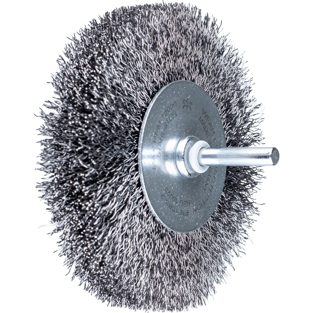 Produktfoto 1 von PFERD TOOLS Rundbürste ungezopft RBU Ø100x20mm Schaft-Ø6 mm Stahl-Draht-Ø0,30, 10 Stk.