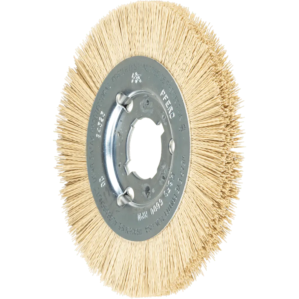 Produktfoto 1 von PFERD TOOLS Rundbürste schmal ungezopft RBU Ø 150x12x31,75 mm Bohrung DIAMANT-Filament-Ø 0,35 mm Korn 600