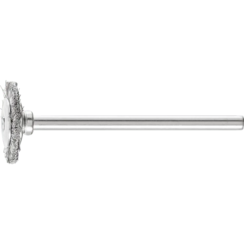 Produktfoto 1 von PFERD TOOLS Miniatur- Rundbürste RBU Ø16x2 mm Schaft-Ø3 mm Edelstahl-Draht-Ø0,10, 10 Stk.