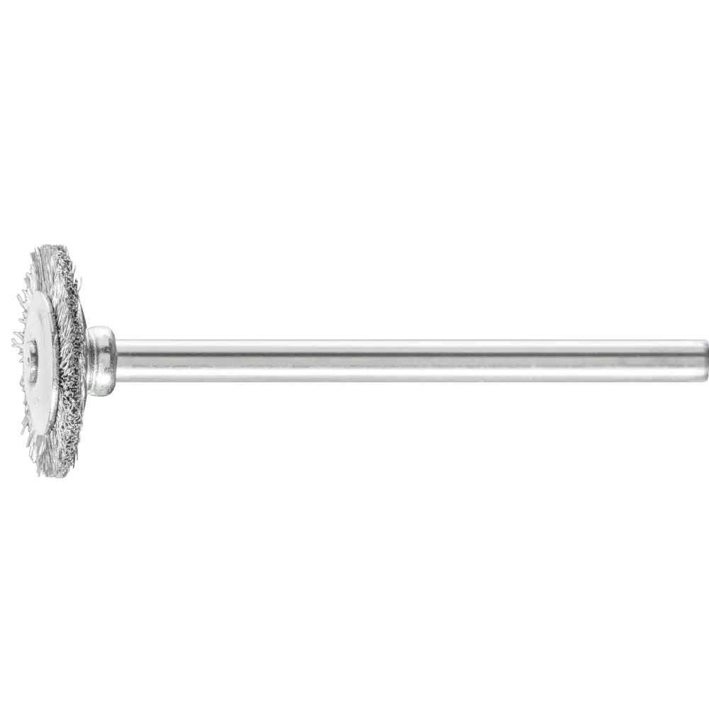 Produktfoto 1 von PFERD TOOLS Miniatur- Rundbürste RBU Ø16x2 mm Schaft-Ø3 mm Stahl-Draht-Ø0,10, 10 Stk.