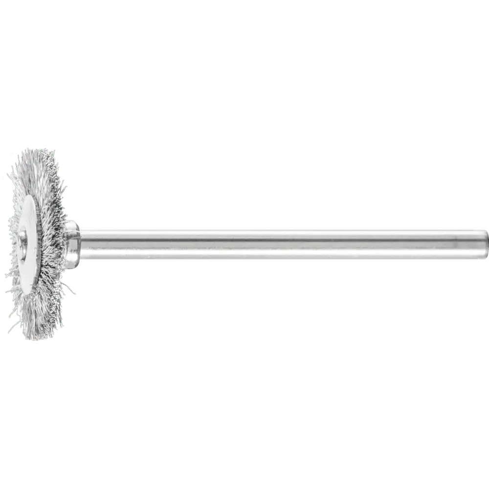 Produktfoto 1 von PFERD TOOLS Miniatur- Rundbürste RBU Ø19x2 mm Schaft-Ø3 mm Stahl-Draht-Ø0,10, 10 Stk.
