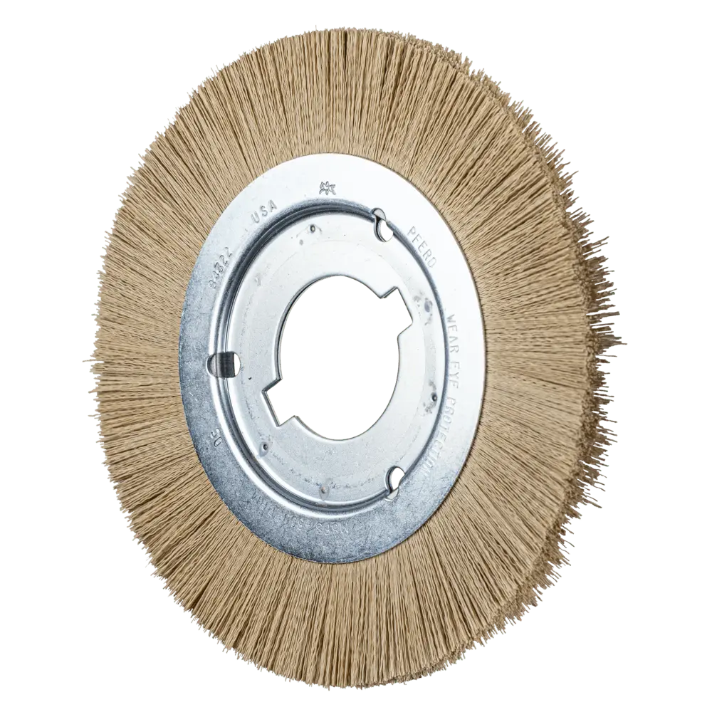 Produktfoto 1 von PFERD TOOLS Rundbürste schmal ungezopft RBU Ø 200x12x50,8 mm Bohrung DIAMANT-Filament-Ø 0,35 mm Korn 600