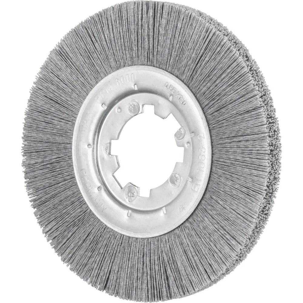 Produktfoto 1 von PFERD TOOLS Rundbürste ungezopft RBU Ø 200x13x50,8 mm Bohrung SiC-Filament-Ø 0,55 mm Korn 120 stationär