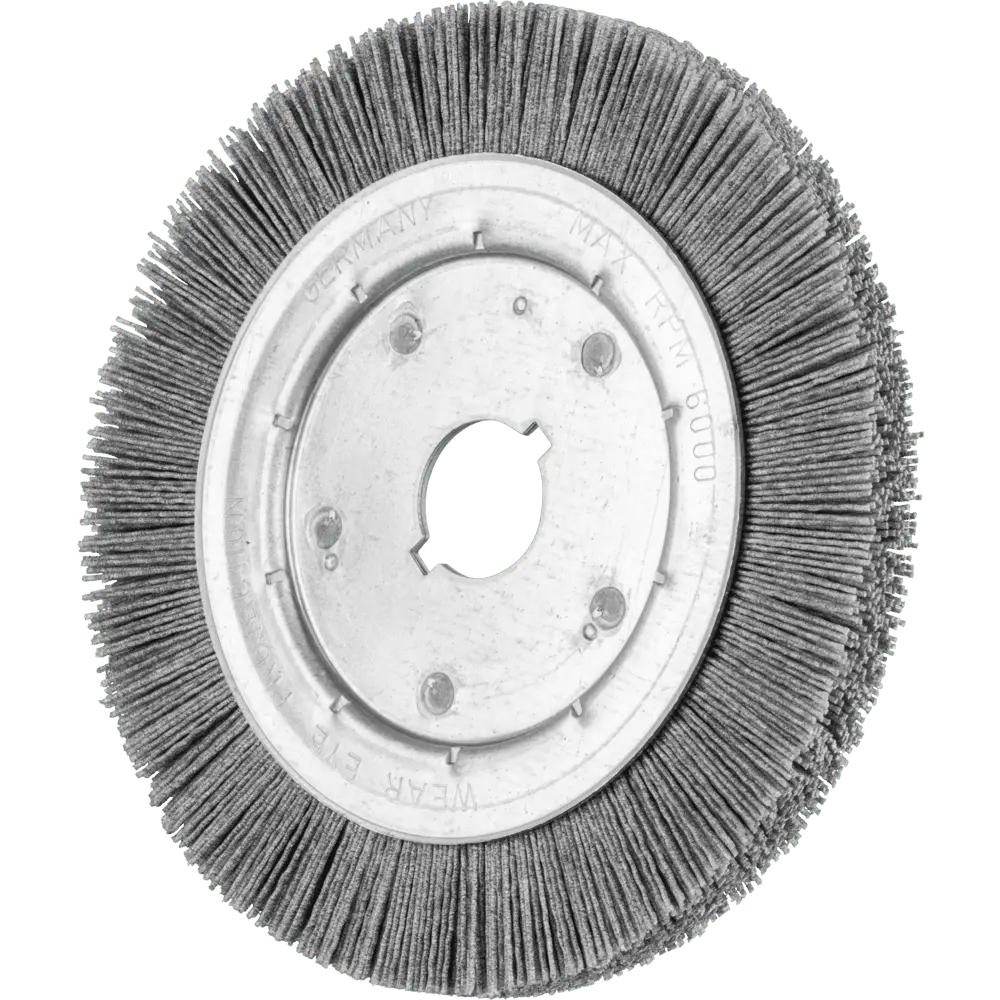 Produktfoto 1 von PFERD TOOLS Rundbürste schmal ungezopft RBU Ø200x16xvariable Bohrung SiC-Filament-Ø0,90 Korn 80, 2 Stk.