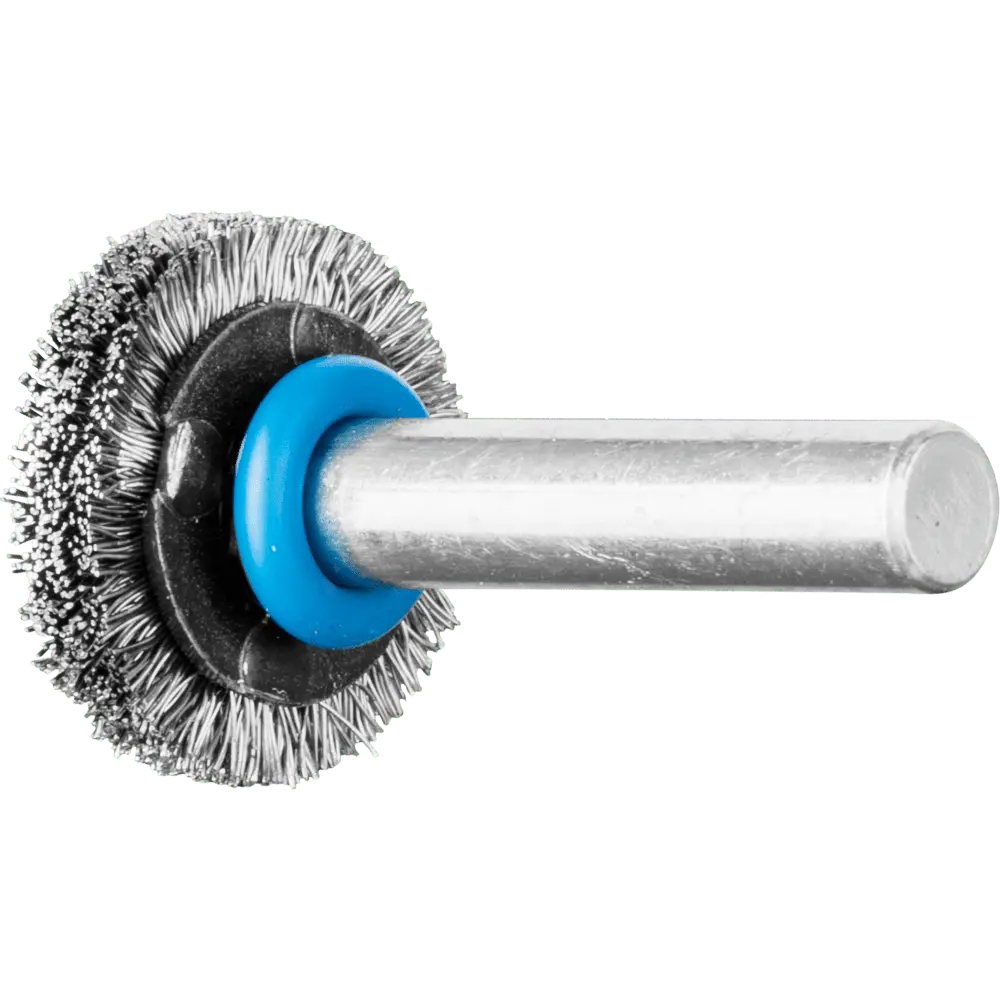 Produktfoto 1 von PFERD TOOLS Rundbürste ungezopft RBU Ø20x4 mm Schaft-Ø6 mm Edelstahl-Draht-Ø0,20, 10 Stk.
