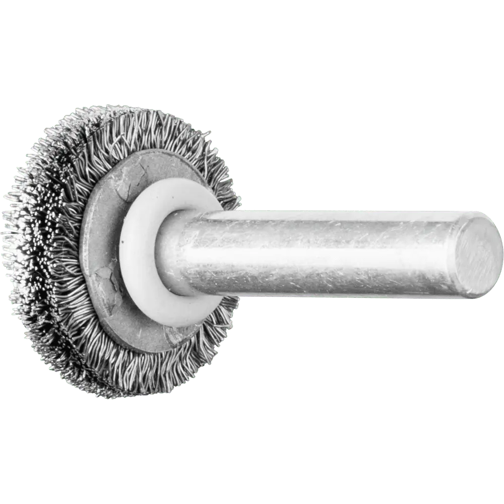 Produktfoto 1 von PFERD TOOLS Rundbürste ungezopft RBU Ø20x4 mm Schaft-Ø6 mm Stahl-Draht-Ø0,20, 10 Stk.