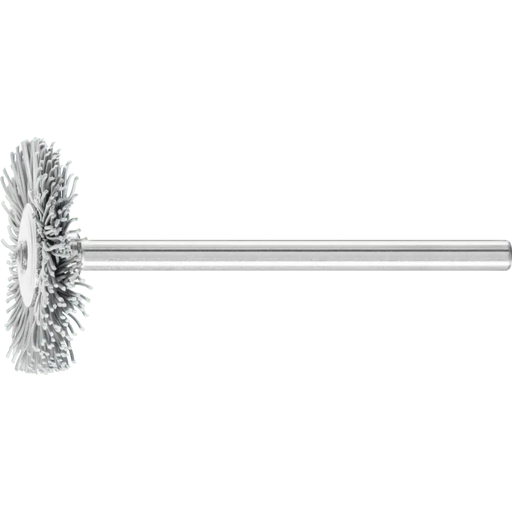 Produktfoto 1 von PFERD TOOLS Miniatur- Rundbürste RBU Ø22x2 mm Schaft-Ø3 mm SiC-Filament-Ø0,25 Korn 800, 10 Stk.