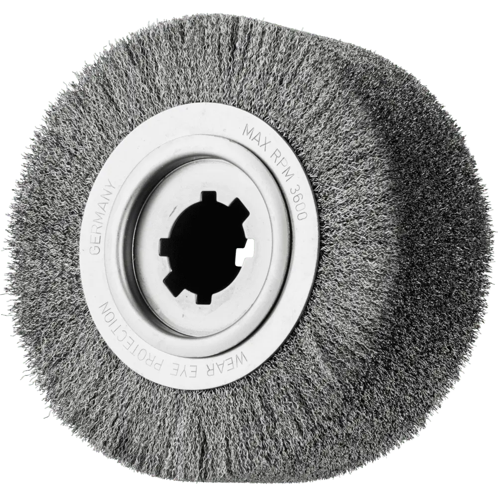 Produktfoto 1 von PFERD TOOLS Entgratbürste ungezopft RBU Ø 250x100x50,8 mm Bohrung Edelstahl-Draht-Ø 0,35 mm stationär